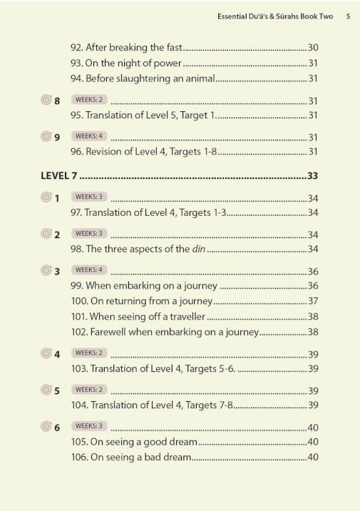 Safar: Essential Duas and Surahs – Madinah Script – Book 2